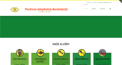 Desktop Screenshot of deratizacia-upratovanie.sk